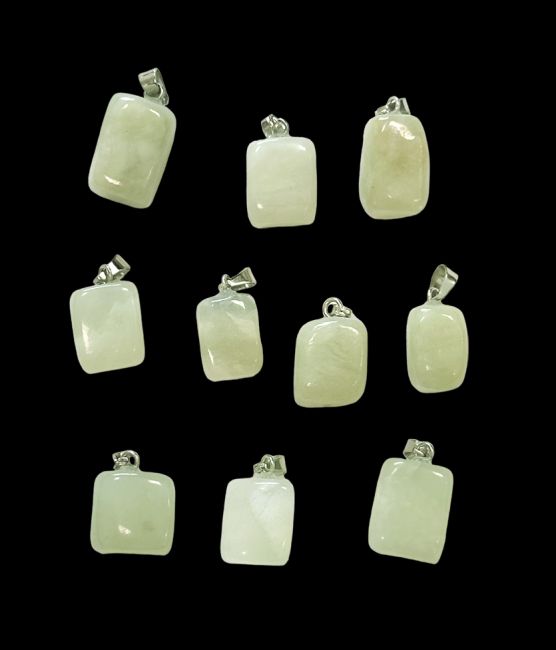 Colgante Piedra Jade China Tumbled A x10