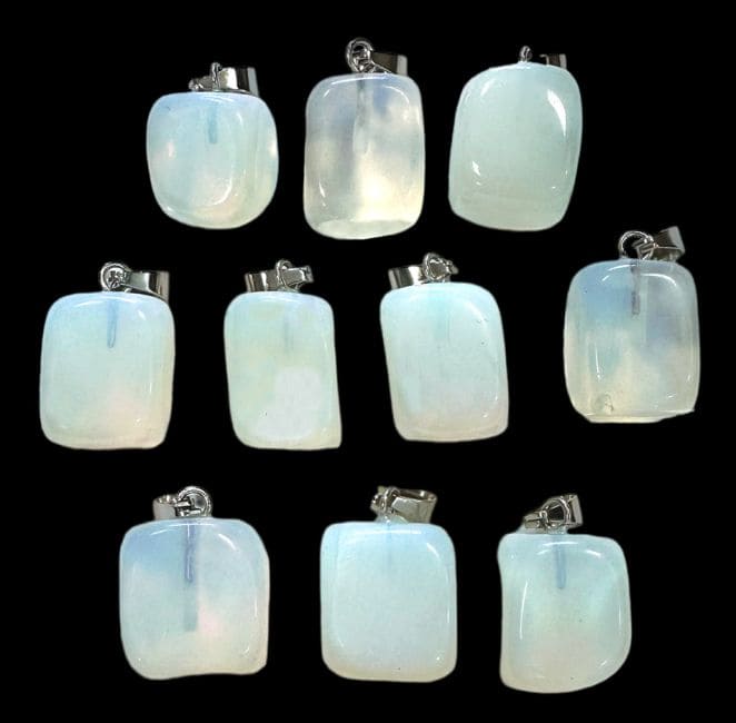 Colgante Piedra Tumbled Opalite A x10