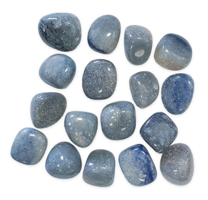 Aventurina azul AB piedras rodadas 250g