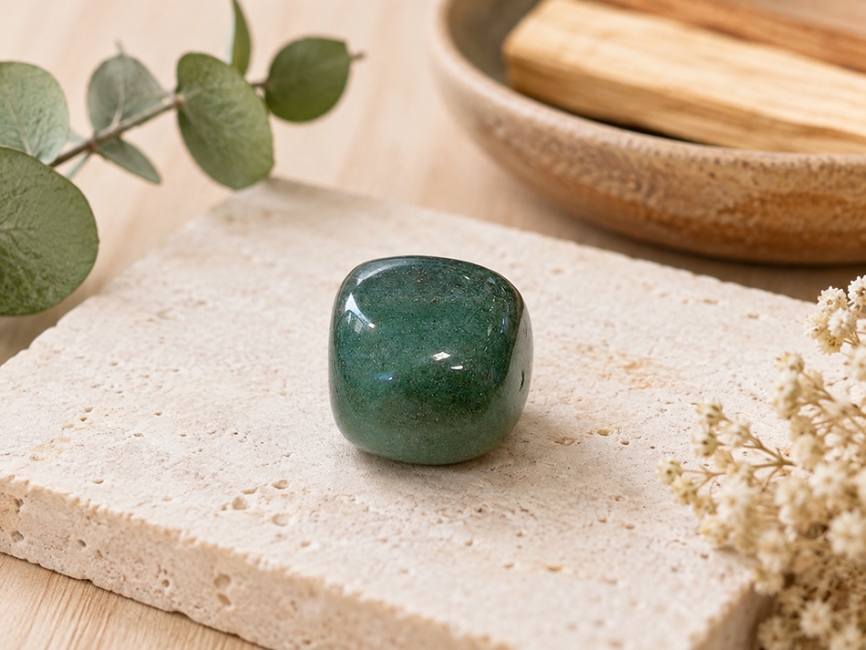 incienso en Aventurina Verde A Piedra Rodada en Caja 2-3 cm|es