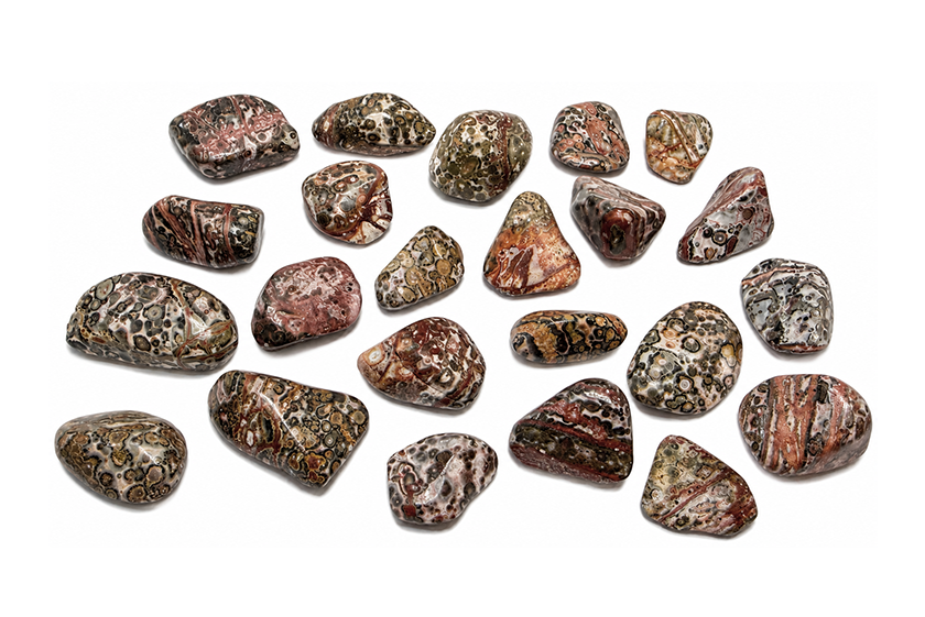 incienso en Jaspe Leopardo AB Piedras Rodadas 2-3cm 250g