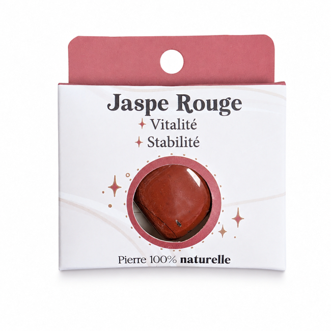 incienso en Jaspe Rojo A Piedra Rodada en Caja 2-3 cm