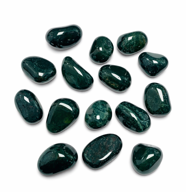 incienso en Jaspe Verde A – Piedras Rodadas 250g