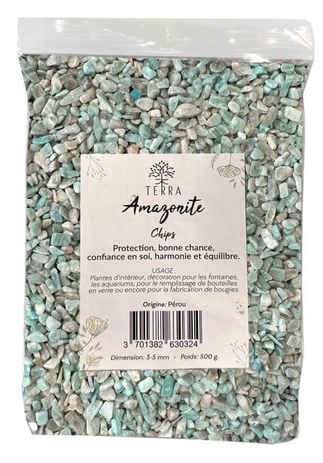 Amazonita Perú A Piedra Natural Chips 2-4mm 500g