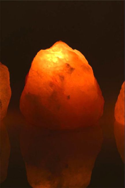 Candelabro de cristal de sal natural M 8cm 1-2Kg