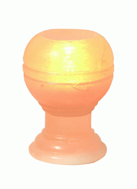 Candelabro de cristal de sal natural de vidrio 0,5 kg