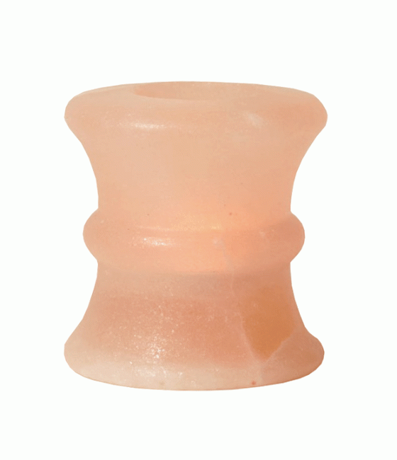Candelabro de cristal de sal natural Yoyo 450 g
