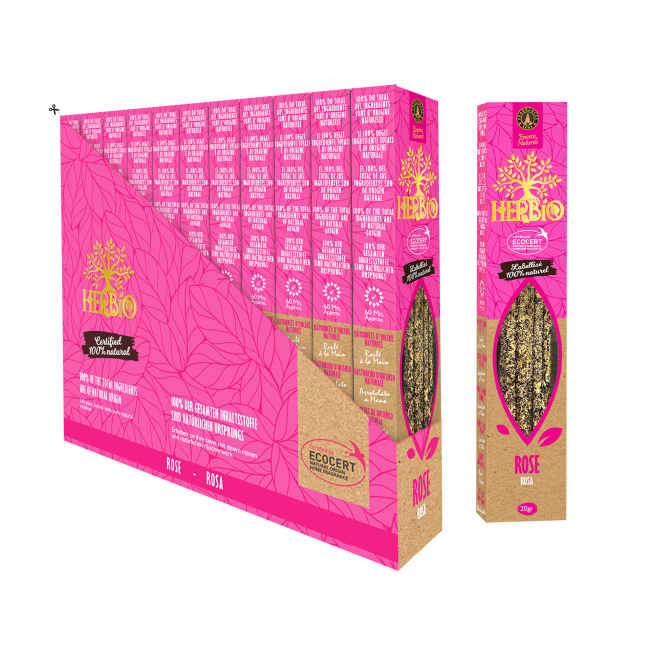 incienso en Incienso Difuminado Ecocert Herbio Rosa 20g|es