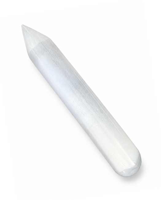 Bastón de Masaje de Selenita 14cm 110g