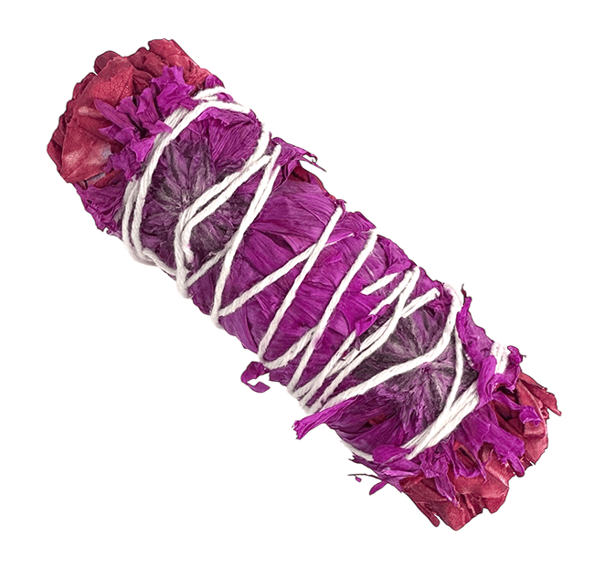 incienso en Paquete de flores de dalia y sangre de dragón de salvia blanca 25-30 g 10 cm|es