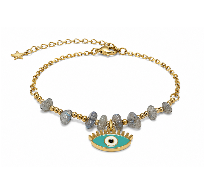 Pulsera de Protección de Labradorita A – Mal de Ojo