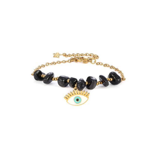 Pulsera de Protección de Turmalina Negra A – Mal de Ojo