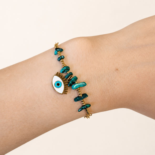 incienso en Pulsera de Protección de Malaquita A – Mal de Ojo