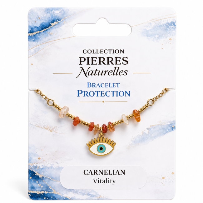 Pulsera de Protección de Cornalina A – Mal de Ojo