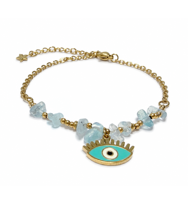 incienso en Pulsera de Protección de Aguamarina AA – Mal de Ojo|es