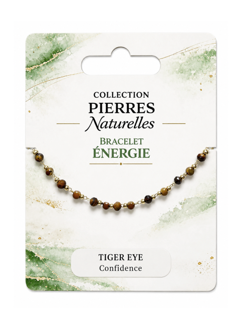 incienso en Pulsera energética de ojo de tigre – Cuentas de oro