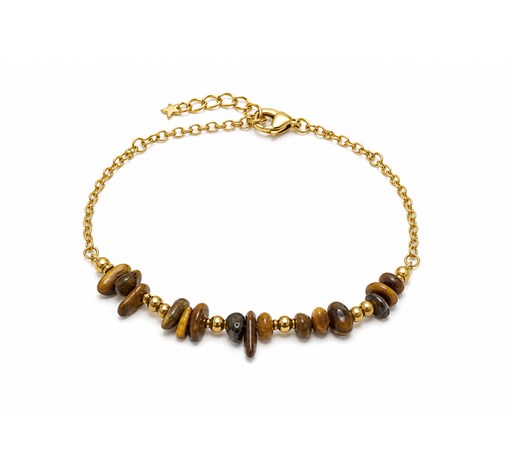Pulsera Energía de Ojo de Tigre A – Fragmentos de Piedra