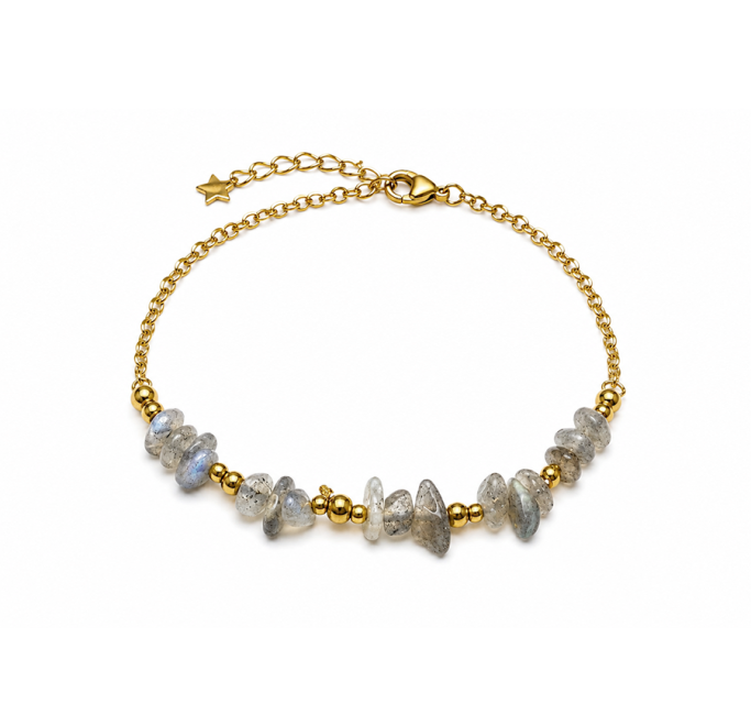Pulsera Energía de Labradorita A – Fragmentos de Piedra