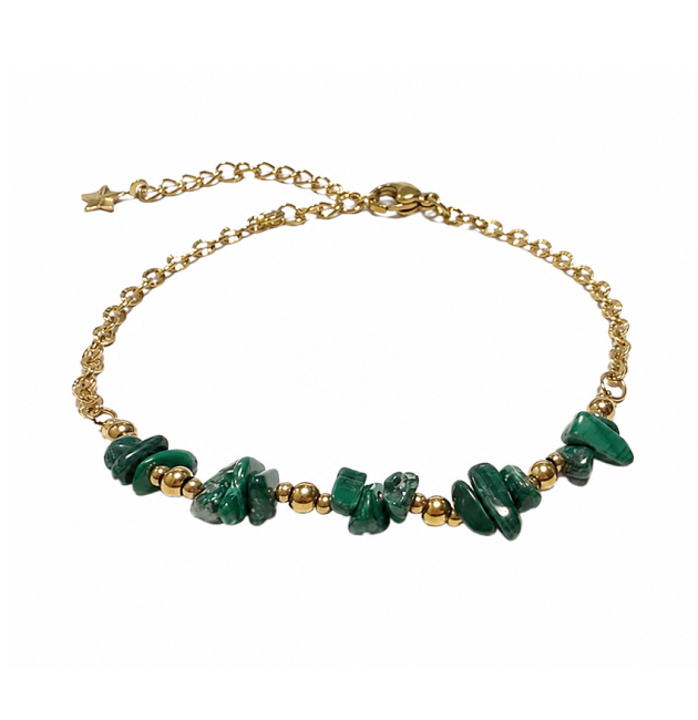 incienso en Pulsera Energía de Malaquita A – Fragmentos de Piedra|es