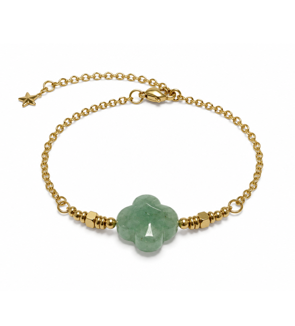 incienso en Pulsera de la Suerte de Aventurina Verde A – Trébol|es