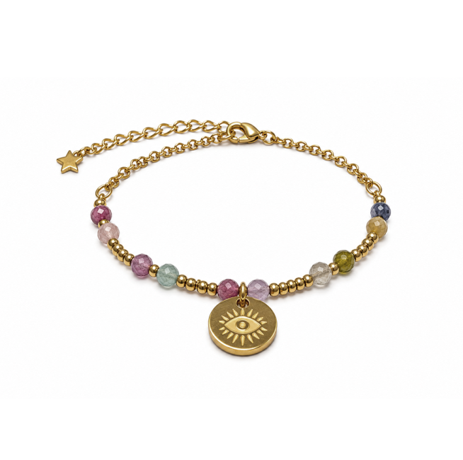 Pulsera protectora de turmalina multicolor A – Protector ocular
