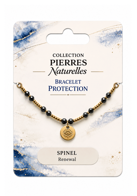 incienso en Pulsera protectora de espinela negra – Protector ocular