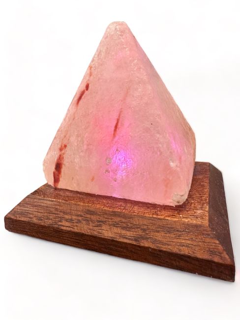 Lámpara de Sal del Himalaya usb Pirámide 8cm