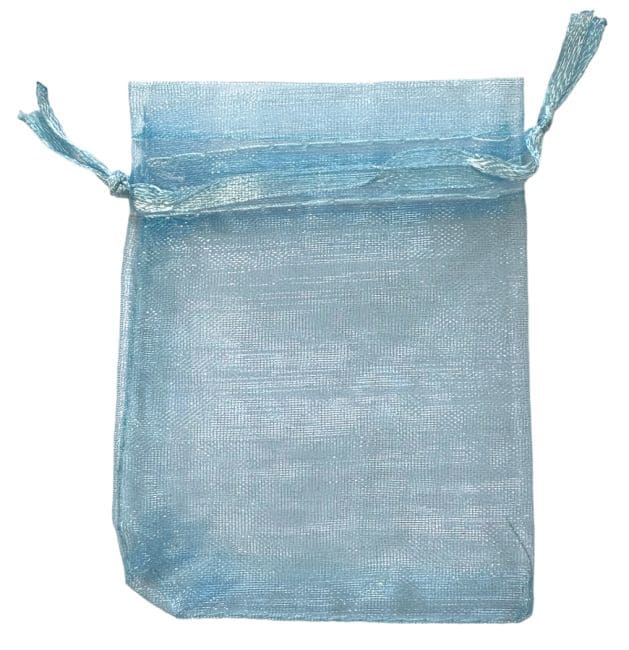 Bolsas Organza 7x9cm Azul Claro (Pack de 100 piezas)