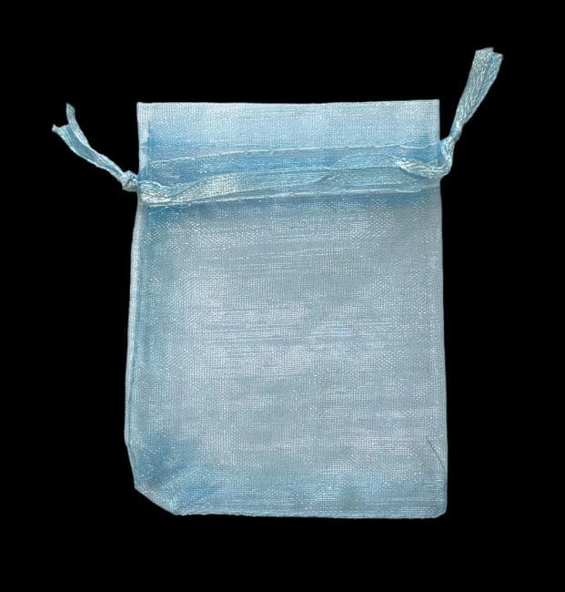 Bolsas Organza 7x9cm Azul Claro (Pack de 100 piezas)