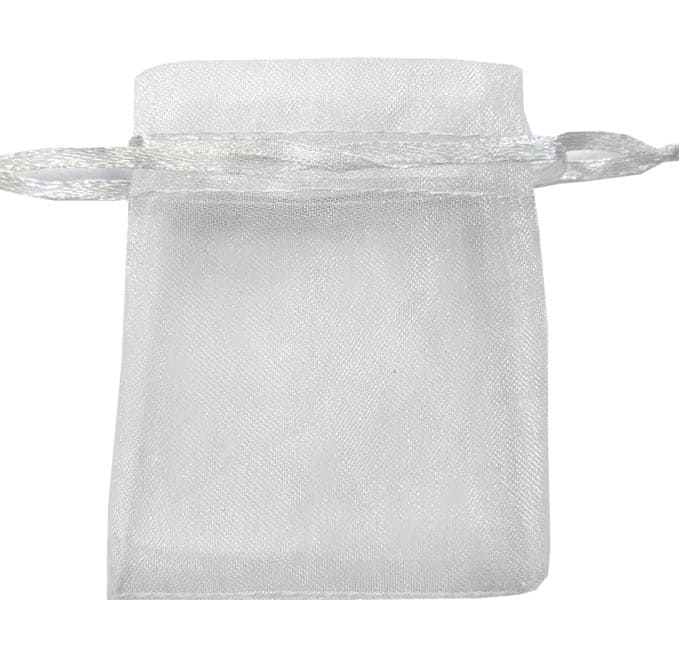 Bolsas Organza 7x9cm Blancas (Pack de 100 piezas)