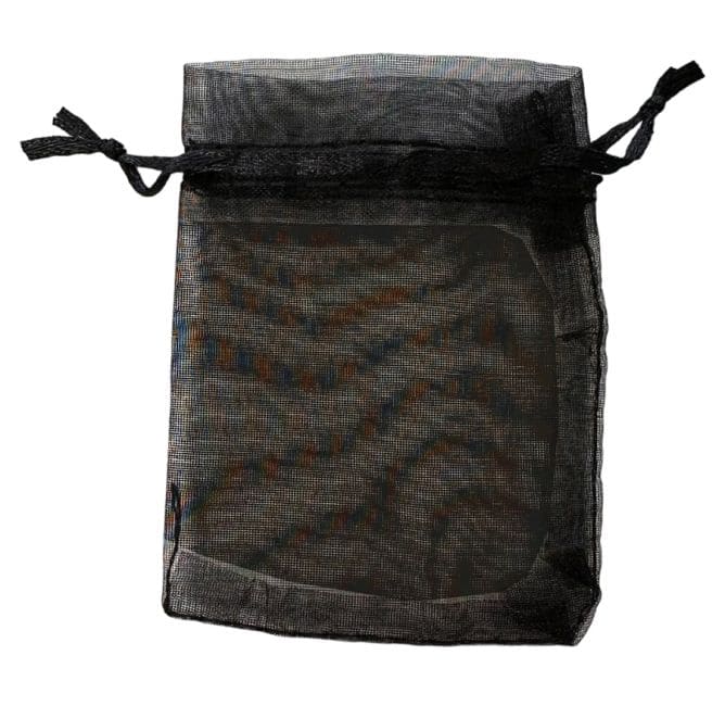 Bolsas Organza 7x9cm Negras (Pack de 100 piezas)