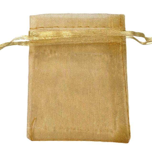 Bolsas Organza 7x9cm Oro (Pack de 100 piezas)