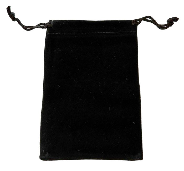 Bolsa Terciopelo Negro 9.5x12cm x 50 Piezas