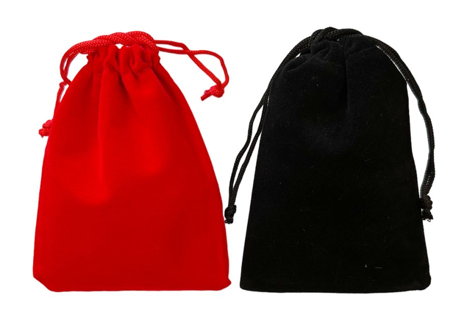 Bolsa Terciopelo Rojo 9.5x12cm x 50 Piezas
