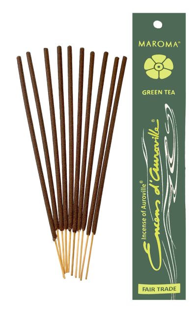 Auroville Incienso Té Verde 5x 10 Sticks