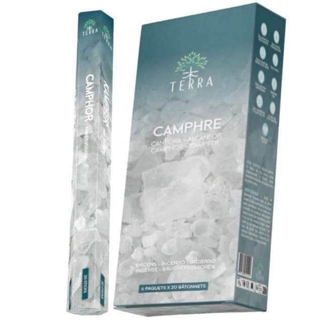 Incienso Terra alcanfor hexa sin carbon 30grs