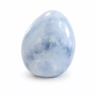 Esfera de calcita azul pulida, 1.735k