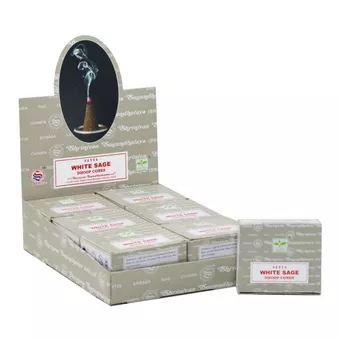 Incienso Satya Salvia Blanca en Conos 24g