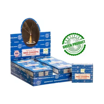 Incienso Satya Nag Champa en Conos 24g