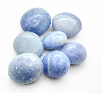 Guijarro Calcita Azul Laminado 1Kg