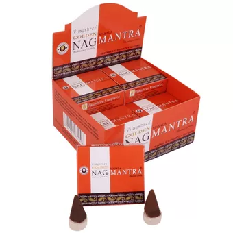 Incienso Vijayshree Golden Nag Mantra en Conos