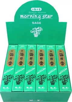 Incienso Japonés Morning Star Salvia 50 Varillas