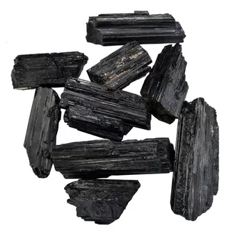 Turmalina Negra Schorl Catedral AA en Bruto – Pack 1 kg