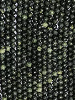 Hilo de Perlas Redondas de Serpentina Perú AB 8mm