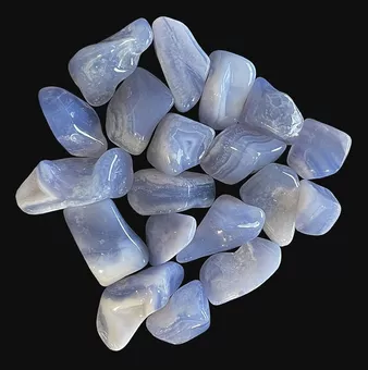 Rodados Calcedonia azul Malawi A 250g