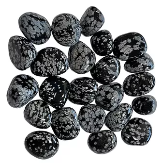 Obsidiana Copo de Nieve A Piedras Rodadas 2-3cm 250g