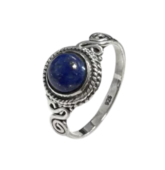 Anillo de plata 925 con lapislázuli AA T58