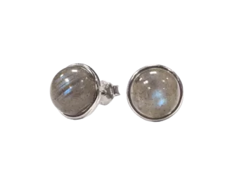 Pendientes Plata 925 Labradorita A+ 8mm