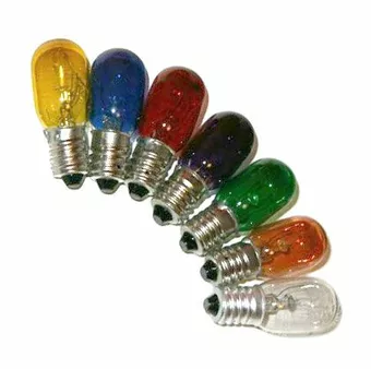 Bombillas de 7 colores para lámparas de sal y selenita de 15 W