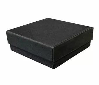 Caja de regalo de joyería de cartón negro 10 piezas x 9 cm